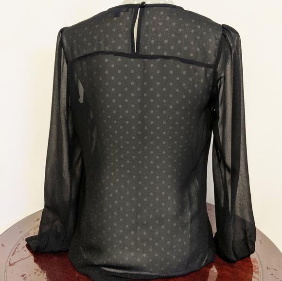 ASOS Sheer Long-Sleeve Blouse - Picture 3 of 9